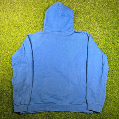 J Balvin Takashi Murakami Flower Hoodie Blue (2020) Size XL USED x15811