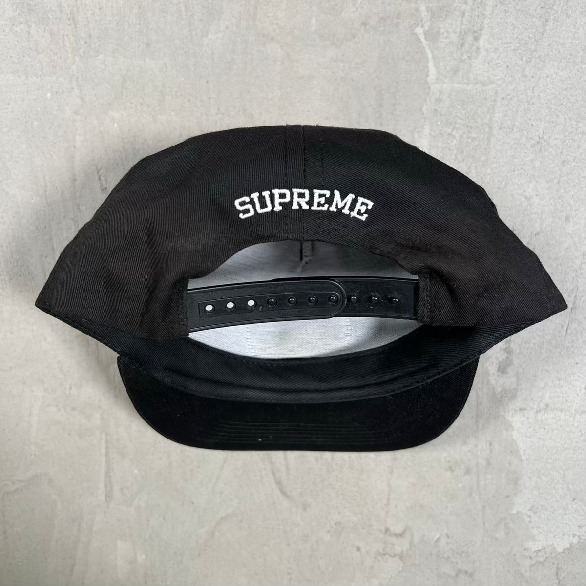 Supreme Adios 5 Panel Black Hat (2013) USED x18668