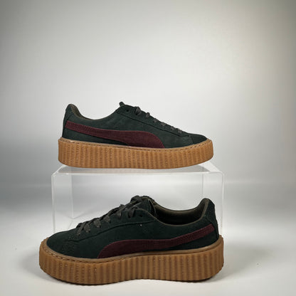 Puma Creepers Rihanna Fenty Suede Green Size 4M/5.5W USED S18471