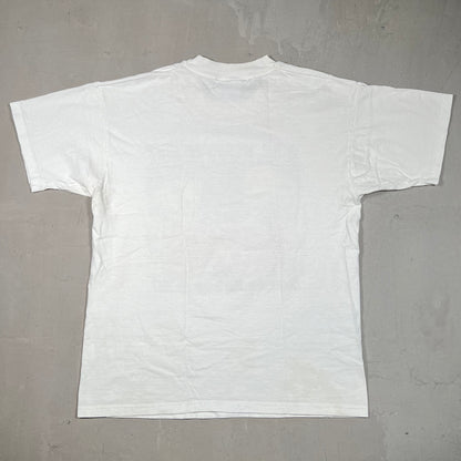 1997 W.B.C Heavyweight Championship Lewis Vs Golota White Tee Size Large USED v19525