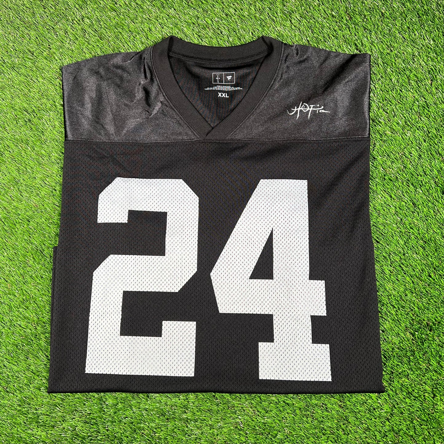 Cactus Jack Fanatics Black Raiders Jersey Size XXL USED x15417