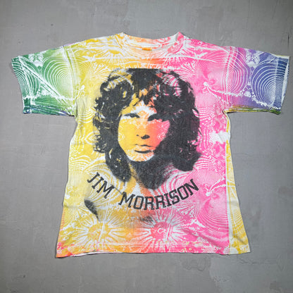 1980s Jim Morrison "Mosquitohead" Tie Dye Tee Size XL USED v19502