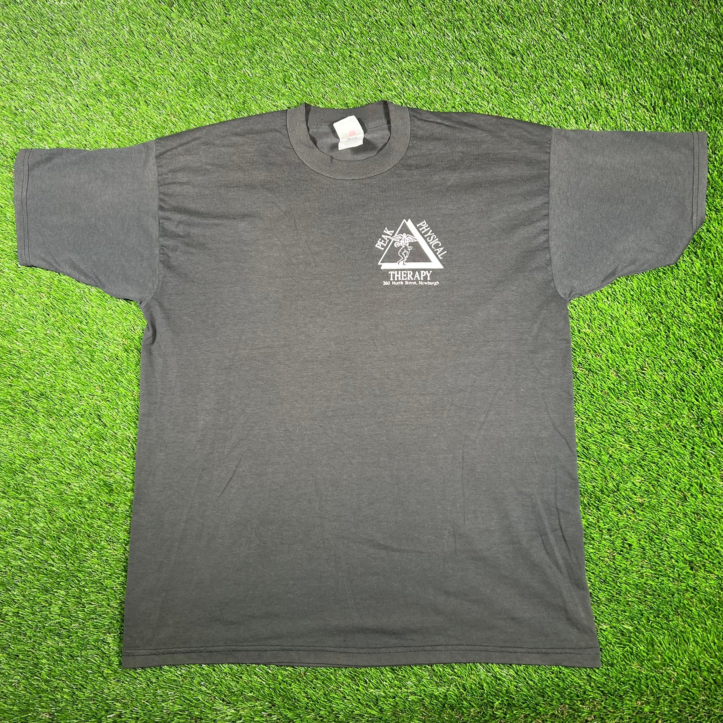 Y2K Peak Physical Therapy Black Tee Size XL USED v17437