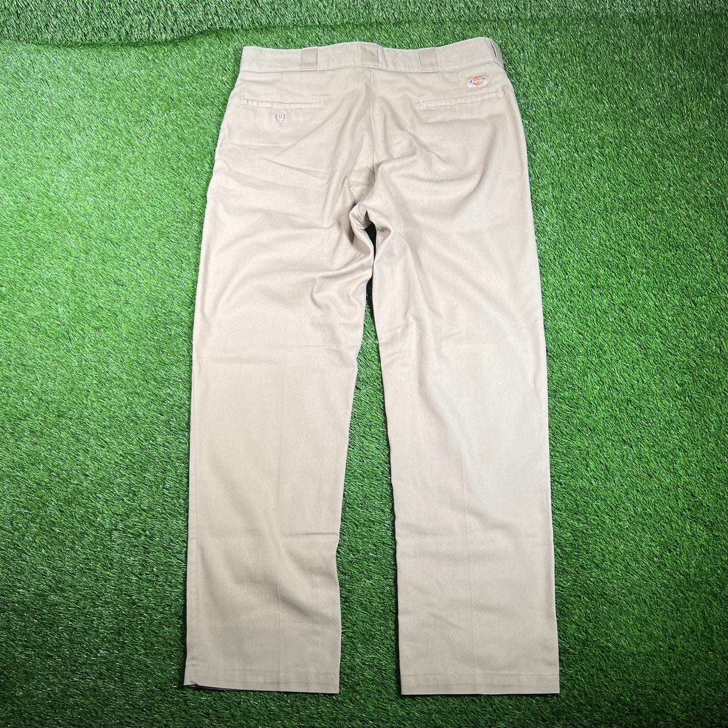 Dickies Straight Leg Tan Pants Size 38x32 USED v18071