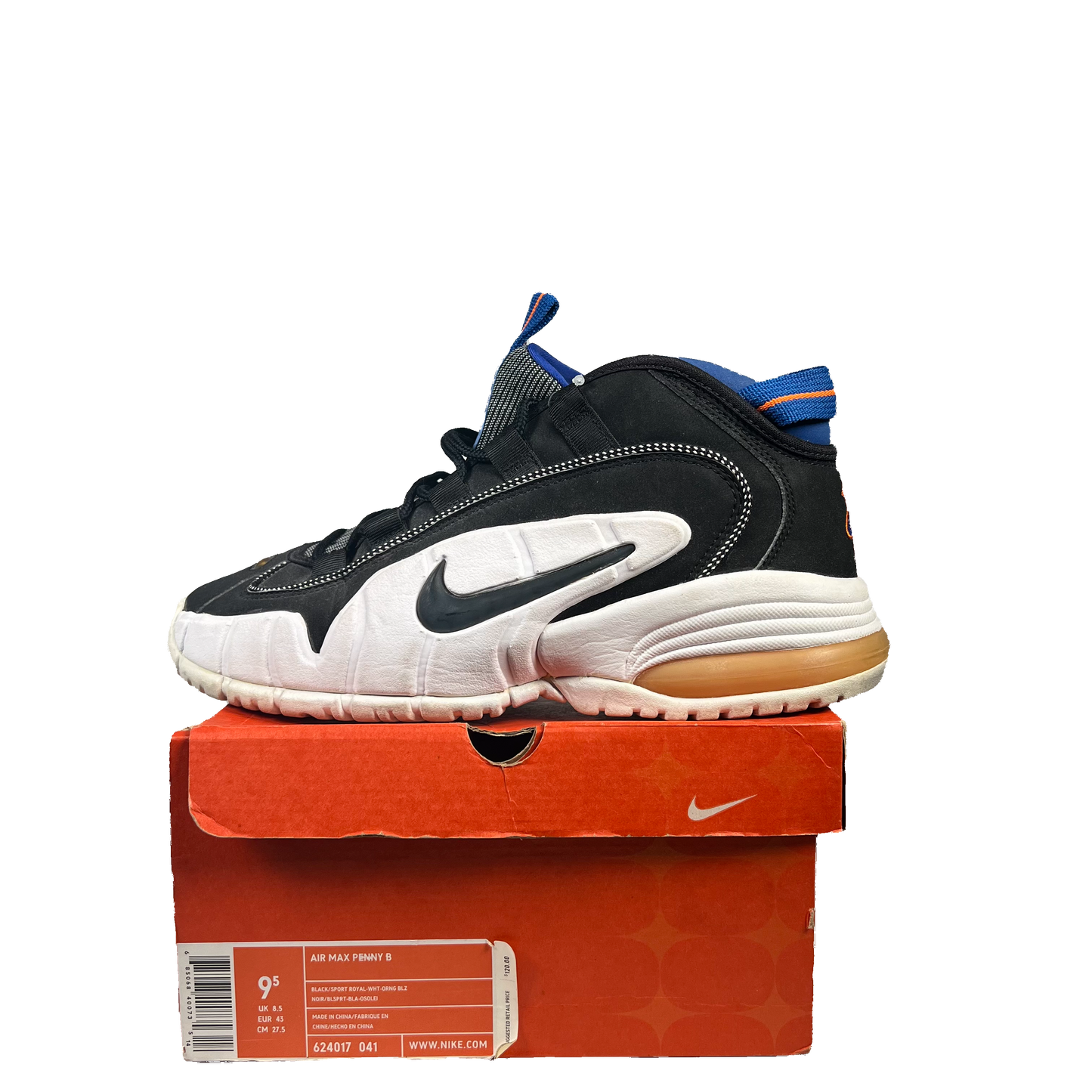 Nike Penny Knicks 2005 Size 9.5 USED s348