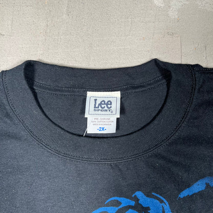 Y2K New York Mets Big Logo Black Tee Size XXL NEW v19068