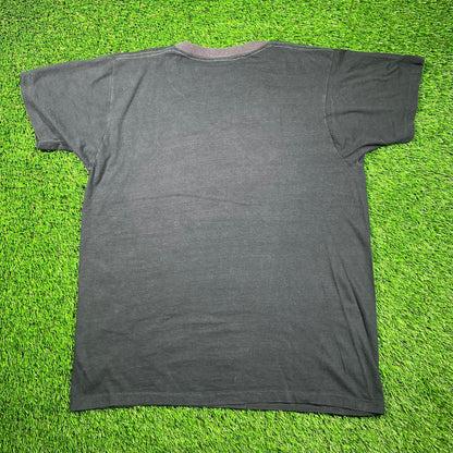 1980 The Who American Tour Black Tee Size Large USED v18677