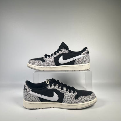 Jordan 1 Low Black Cement (2023) Size 9 USED s23783
