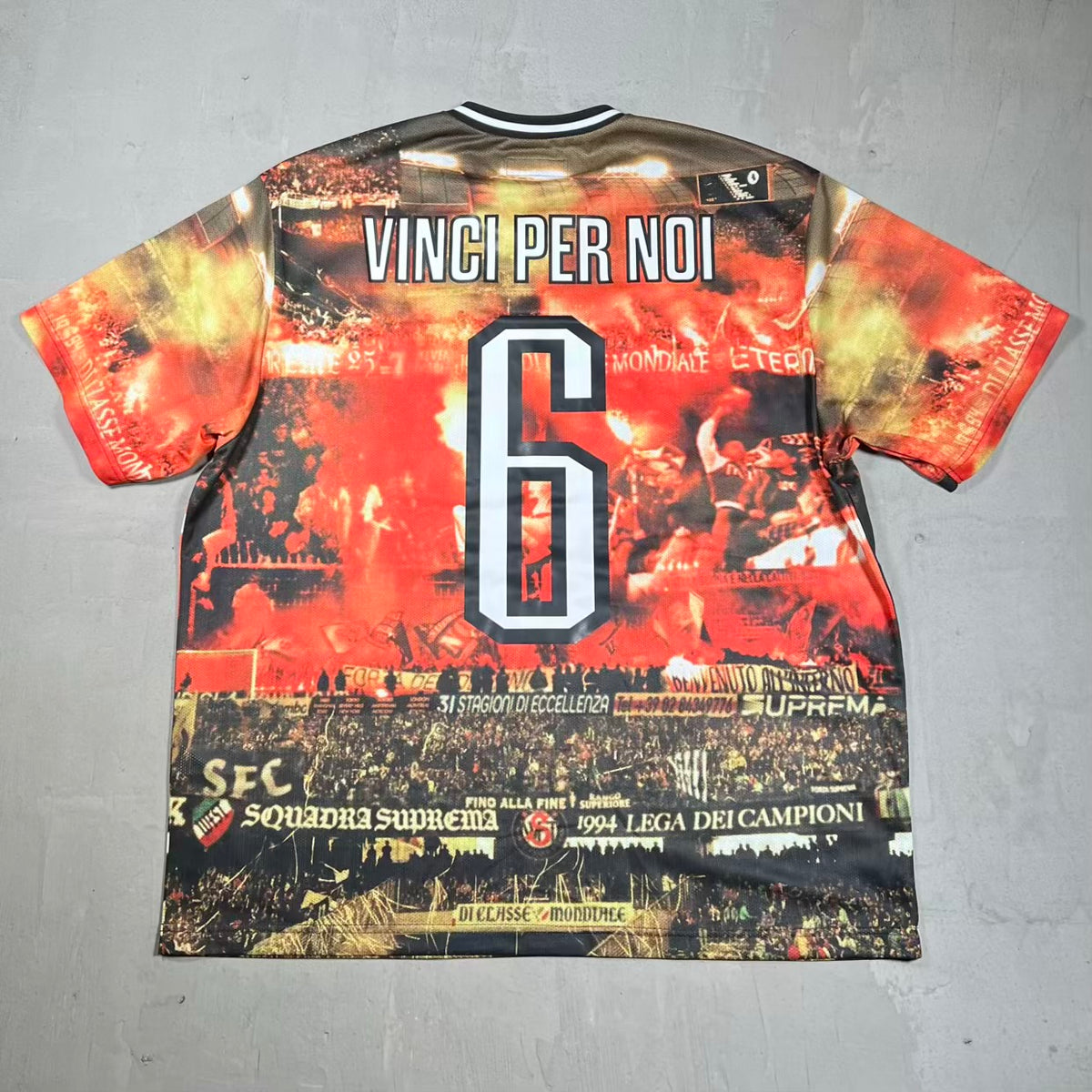 Supreme Vinci Per Noi Soccer AOP Jersey (2025) Size Large USED x18692