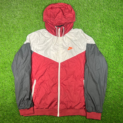 Nike Nylon Maroon Jacket Size XL USED v17551