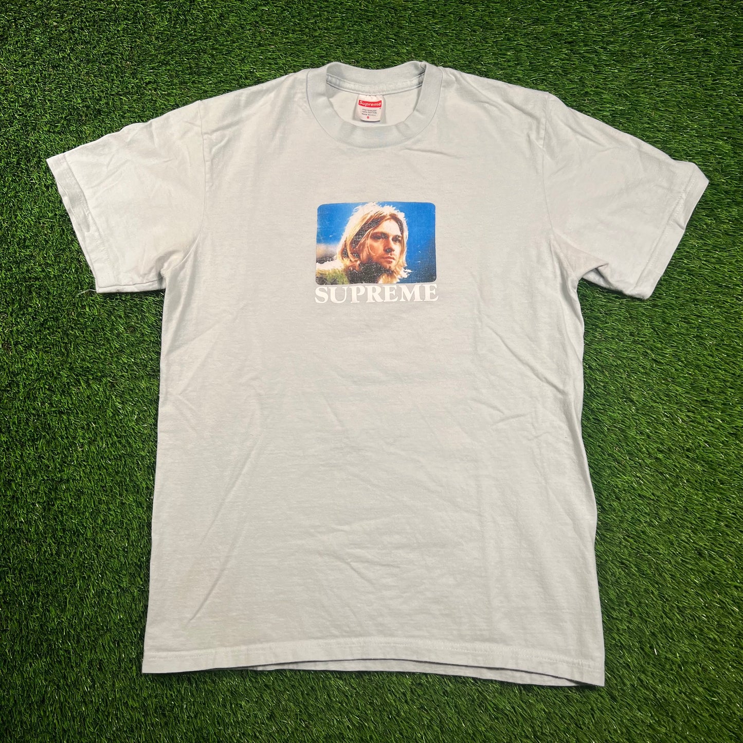 Supreme Pale Blue Kurt Cobain Tee (2023) Size Small USED x16232