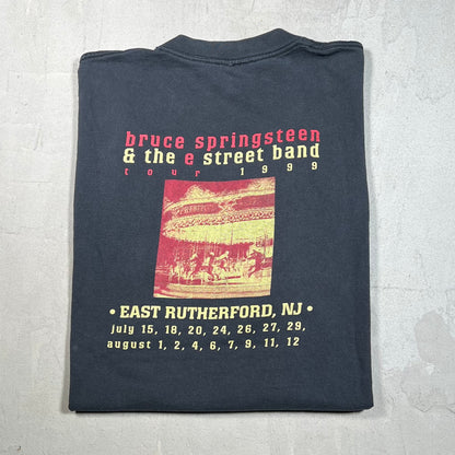 1999 Bruce Springsteen East Rutherford Tour Black Tee Size XL USED v19511