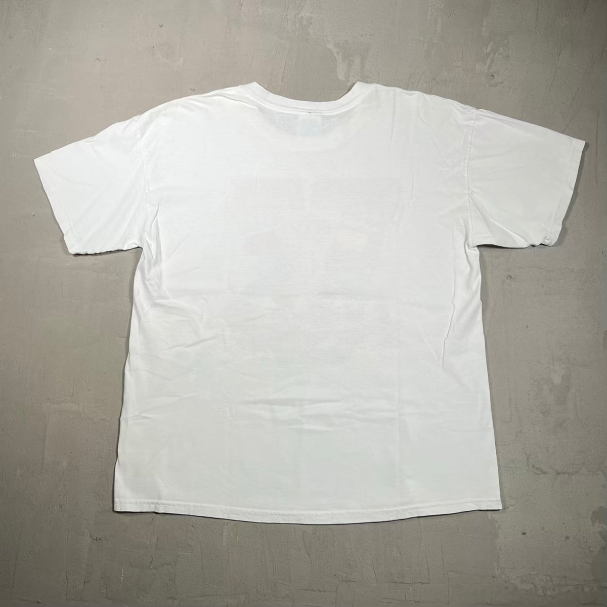 2001 Super Bowl Giants Ravens White Tee Size XL USED v20295