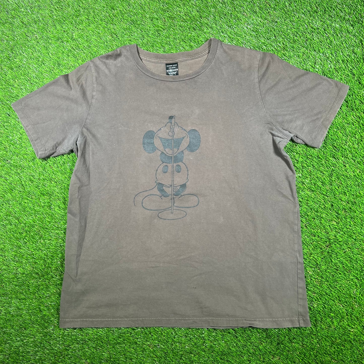 Number Nine Brown Mickey Mouse Tee (2017) Size Medium USED x15030