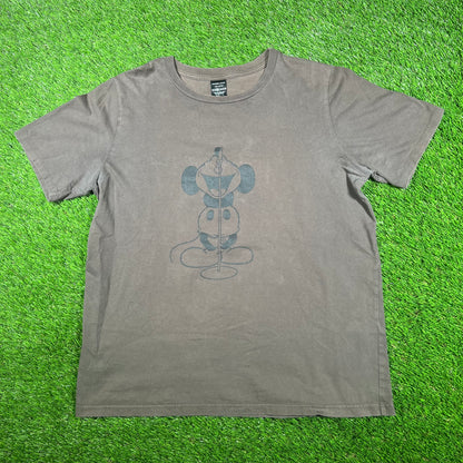 Number Nine Brown Mickey Mouse Tee (2017) Size Medium USED x15030