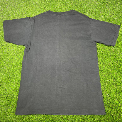 1993 Taz Devil Cowboys Football Black Tee Size Small USED v16948