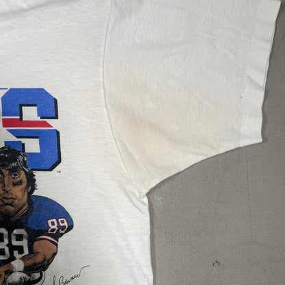 1987 New York Giants "Touchdown Club" White Tee Size Large USED v18973