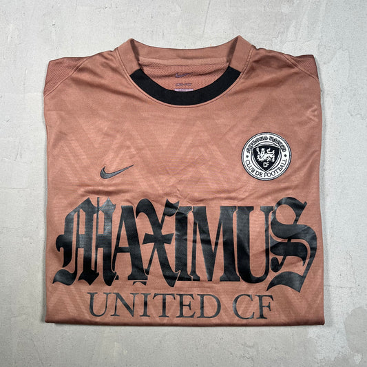 Nike Travis Scott Circus Maximus Soccer Jersey Brown Size Large USED x17350