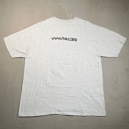 1990s Albert Einstein Pnas Grey Tee Size XL USED v19557