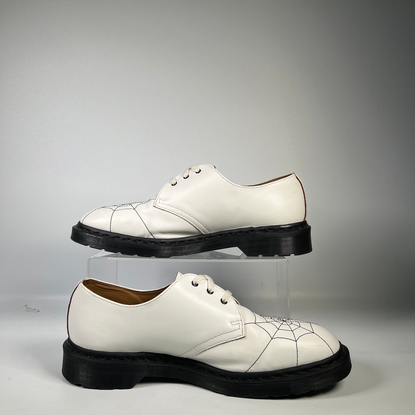 Supreme Dr. Martens 3-Eye Spiderweb White Size 11 USED s16730