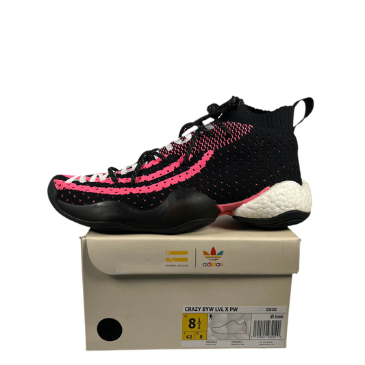 Adidas Crazy BYW LVL Pharell Ambition Black (2018) Size 8.5 USED s18723