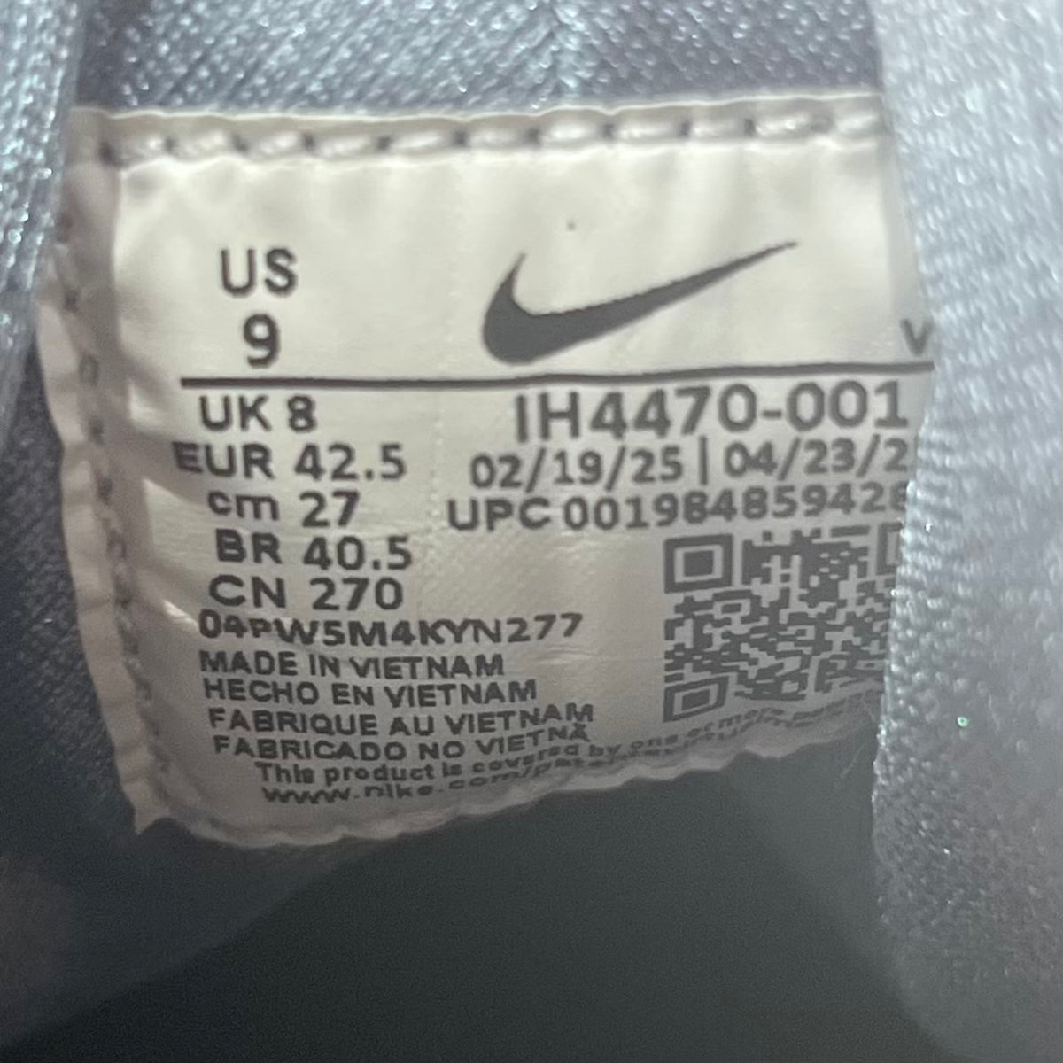 Nike Air Trainer Huarache Cool Blue Black (2025) Size 9 USED s23791