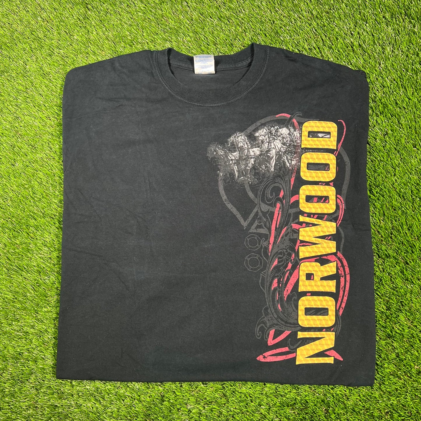 2011 Norwood New Jersey Fire Dept Black Memorial Tee Size XL USED v17455