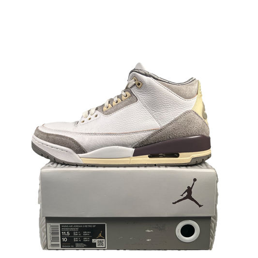 Jordan 3 A Ma Maniere (2021) Size 10 USED s20273