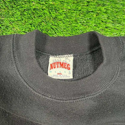 1997 Super Bowl Champs Packers vs Patriots Black Crewneck Size XXL USED v18333