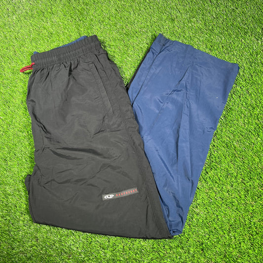 GV Gallery Raspberry Hills Navy Blue/Black Track Pants Size Medium NEW x14939