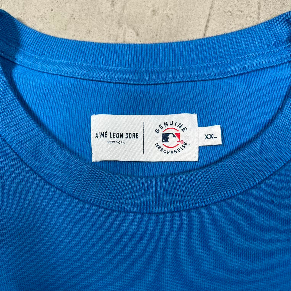 Aime Leon Dore Los Angeles Dodgers Bluye Tee (Cropped) Size XXL USED x18506
