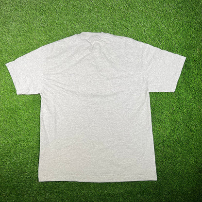 Y2K M&M Blue Grey Tee Size XL USED v17515