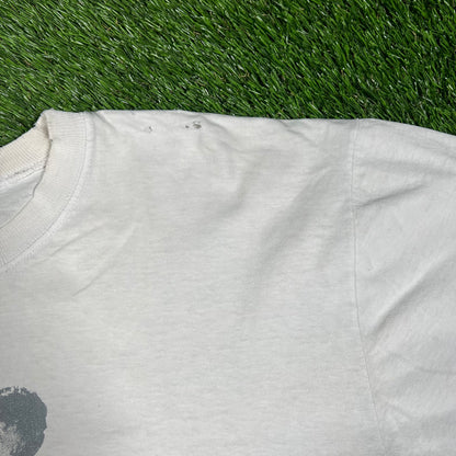 1990s Cleveland State Wrestling White Tee Size Large USED v17341