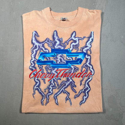 1990s Chevy Thunder Bleached Tee Size XL USED v16593