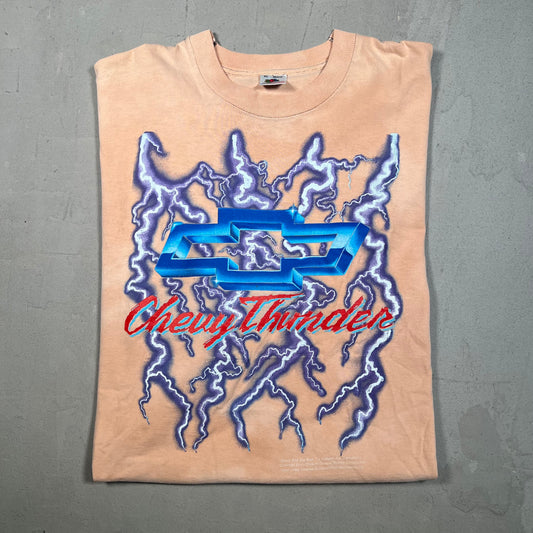 1990s Chevy Thunder Bleached Tee Size XL USED v16593