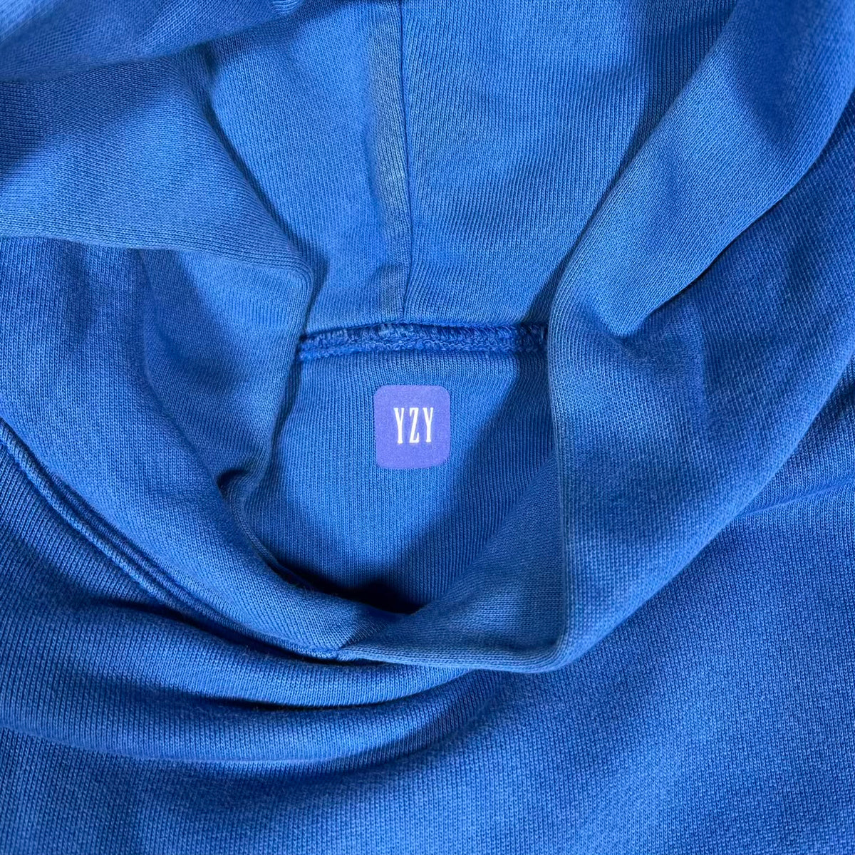 Yeezy Gap Double Layer Blue Hoodie Size XL USED x18441