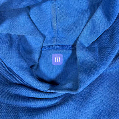 Yeezy Gap Double Layer Blue Hoodie Size XL USED x18441