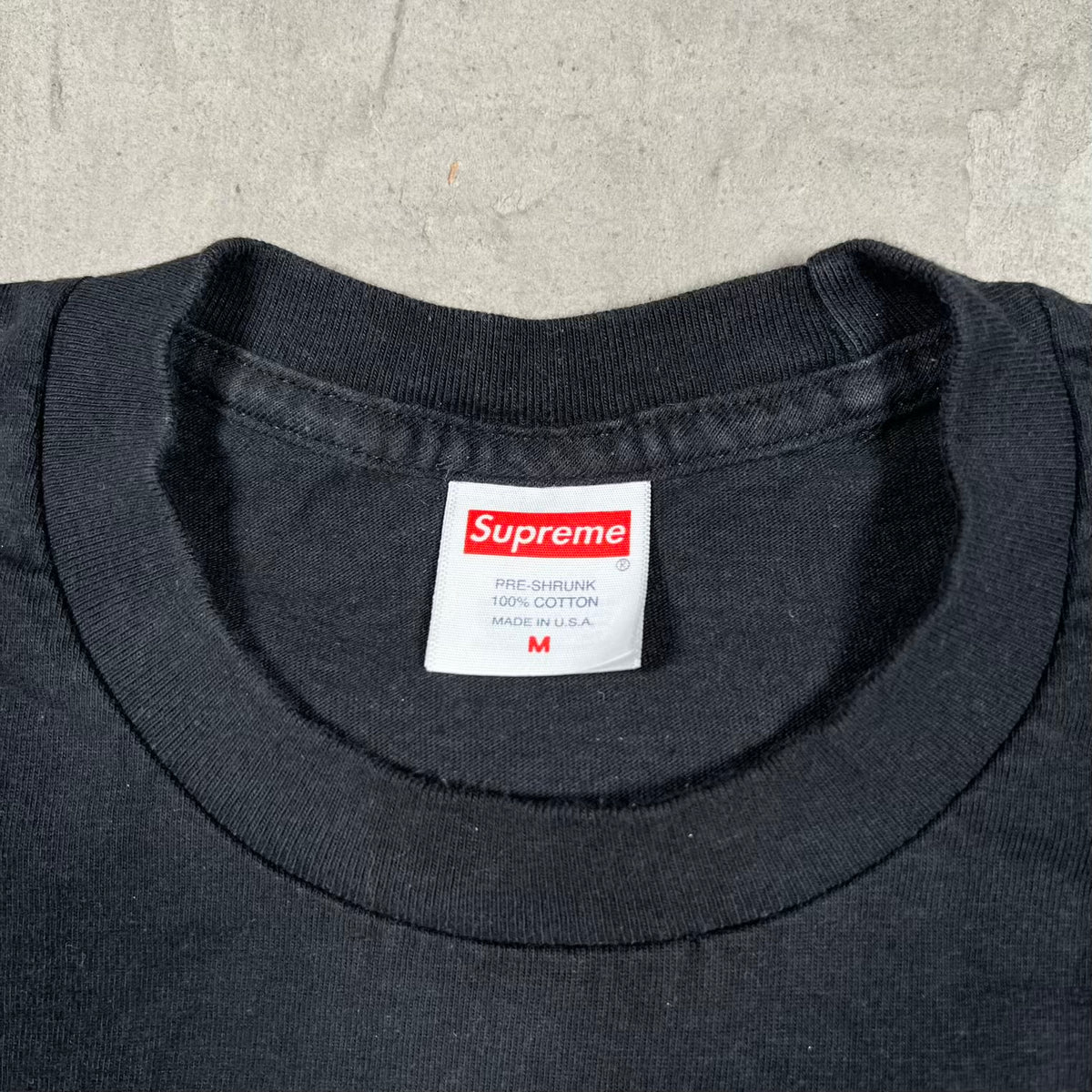 Supreme Motion Logo Black Tee (2023) Size Medium USED x18934