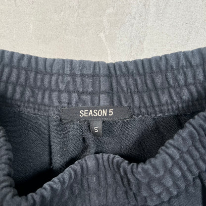 Yeezy Season 5 Calabasas Black Sweatpants Size Small USED x17533