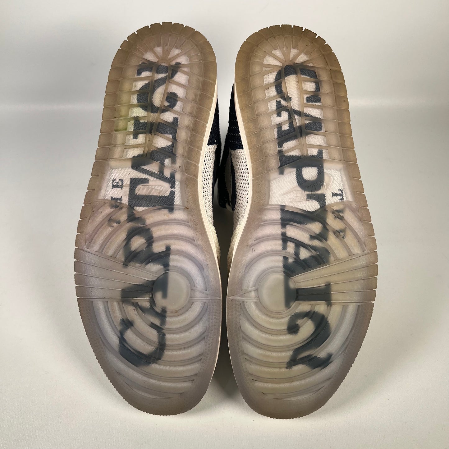 Jordan 1 High Flyknit Derek Jeter RE2PECT (2017) Size 11 USED s19440