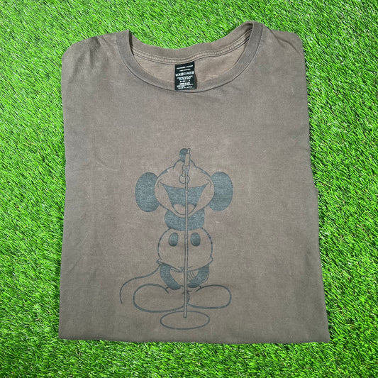 Number Nine Brown Mickey Mouse Tee (2017) Size Medium USED x15030