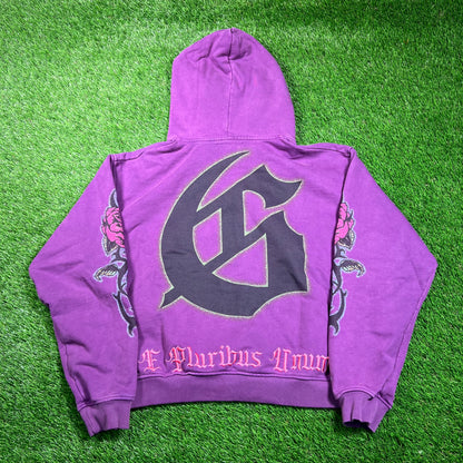 Godspeed Vandal Statue of Liberty Purple Hoodie Size Small USED x16852