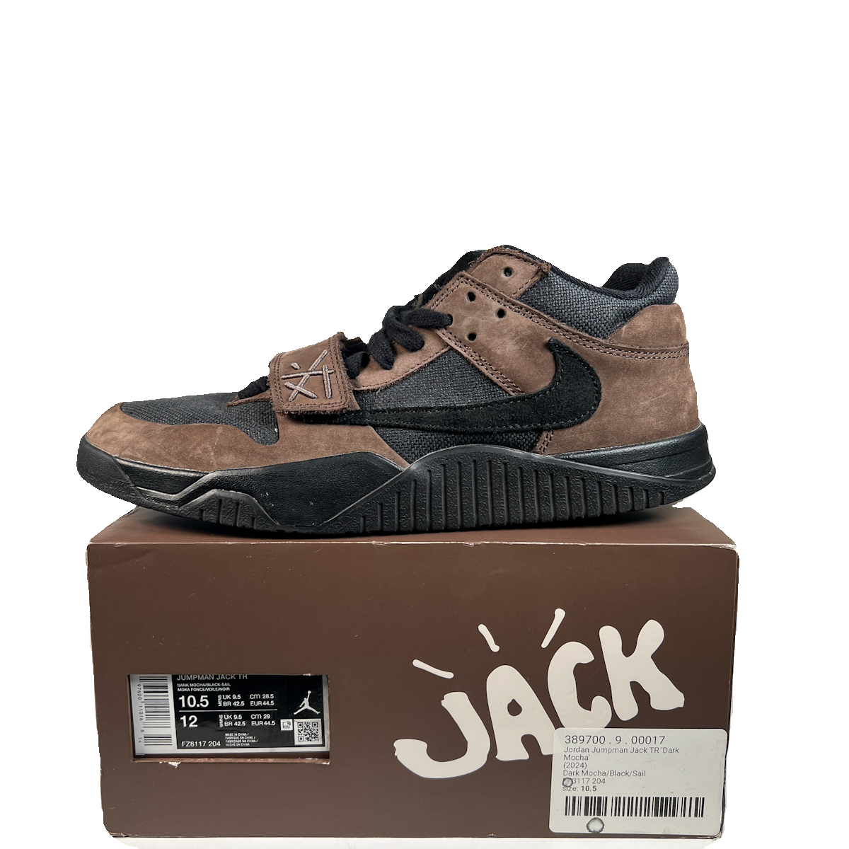 Jordan Jumpman Jack Travis Scott Dark Mocha (2024) Size 10.5 USED s22979