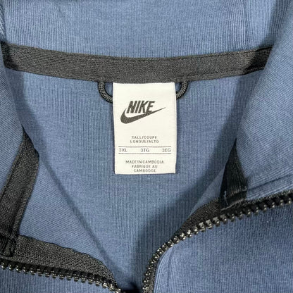 Nike Tech Navy Blue Zip Up Hoodie Size 3XL USED v20248