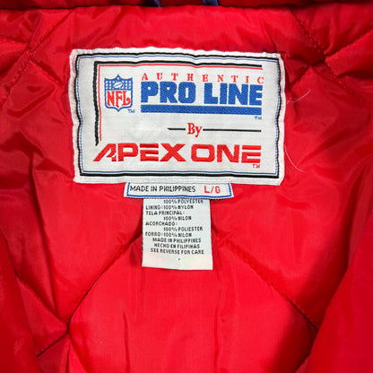 1990s Apex NY Giants Blue Coach Jacket Size Large USED v16988