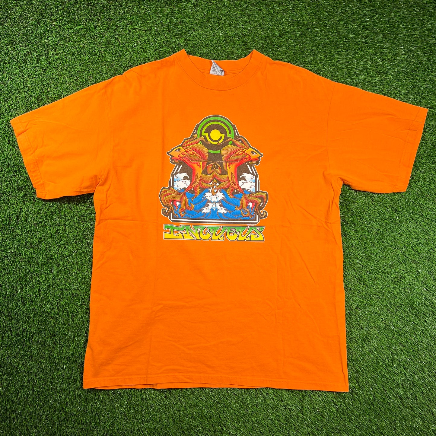1999 Incubus Orange Band Tee Size XL USED v18442