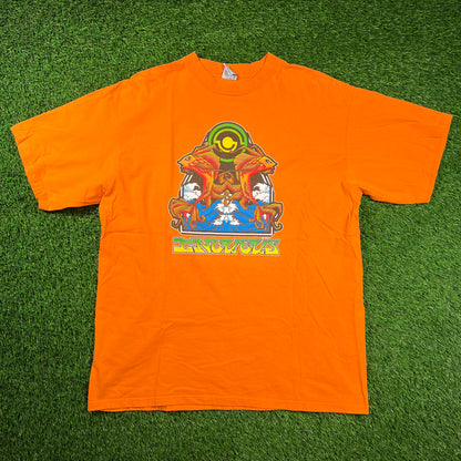 1999 Incubus Orange Band Tee Size XL USED v18442