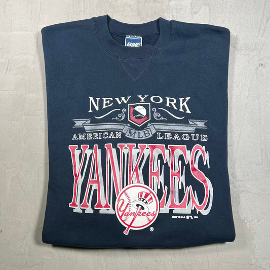 1994 New York Yankees MLB Navy Blue Crewneck Size XL USED v20411