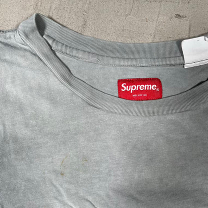 Supreme Embossed Vines Light Grey Tee Size XL USED x18371