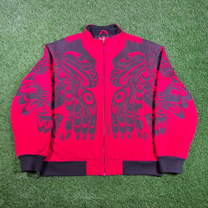 Supreme Red Makah Zip Up Jacket (2019) Size Large USED x15514